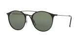 RayBan Sunglass 3546S 01869A 49 عینک آفتابی ریبن گرد فلزی مدل 3546 مناسب خانم ها و آقایان با عدسی سبز پلاریزه 