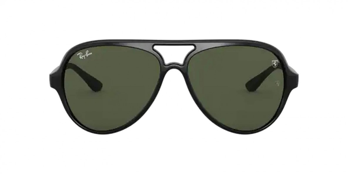 RayBan RB4125M F60131 57عینک آفتابی ریبن 4125 خلبانی 57 میلی متری عدسی سبز و فریم نایلونی مشکی| عینک نور