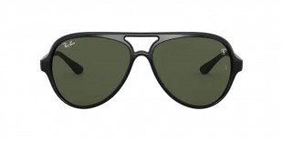 RayBan RB4125M F60131 57عینک آفتابی ریبن 4125 خلبانی 57 میلی متری عدسی سبز و فریم نایلونی مشکی| عینک نور