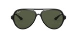 RayBan RB4125M F60131 57عینک آفتابی ریبن 4125 خلبانی 57 میلی متری عدسی سبز و فریم نایلونی مشکی| عینک نور