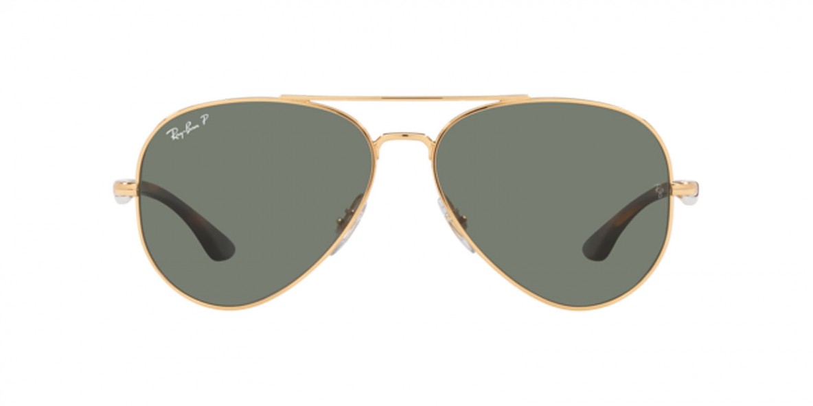 RayBan RB3675 001/58 58عینک آفتابی ریبن 3675 خلبای 58 میلی متری عدسی سبز و فریم فلزی طلایی| عینک نور