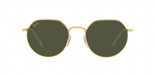 RayBan RB3565 919631 53عینک آفتابی ریبن 3565 گرد 53 میلی متری عدسی سبز و فریم فلزی طلایی| عینک نور