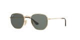 Ray-Ban Sunglass 3548N 000001 51 عینک آفتابی ریبن شش ضلعی مدل 3548 طلایی با عدسی های سبز مناسب خانم ها و آقایان 