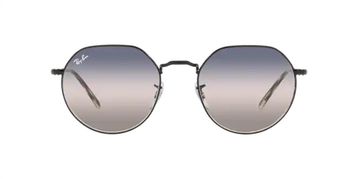 RayBan RB3565 002/GE 53عینک آفتابی ریبن 3565 گرد 53 میلی متری عدسی صورتی آبی و فریم فلزی مشکی| عینک نور