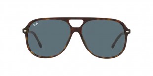 RayBan RB2198 902/R5 60عینک آفتابی ریبن 2198 مربعی 60 میلی متری عدسی آبی و فریم بیل هاوانا| عینک نور