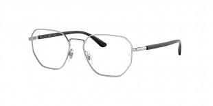 RayBan Optic RB6471 2501 52عینک طبی ریبن 6471 چندضلعی 52 میلی متری و فریم فلزی نقره ای| عینک نور