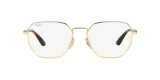 RayBan Optic RB6471 2500 52عینک طبی ریبن 6471 مربعی 52 میلی متری و فریم فلزی طلایی| عینک نور