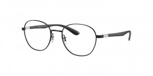 RayBan Optic RB6461 2509 51عینک طبی ریبن 6461 گرد 51 میلی متری و فریم فلزی مشکی| عینک نور