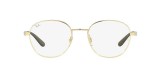 RayBan Optic RB6461 2500 51عینک طلایی ریبن 6461 گرد 51 میلی متری و فریم فلزی طلایی| عینک نور