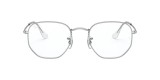 RayBan Optic RB6448 2501 54عینک طبی ریبن 6448 مربعی 54 میلی متری و فریم فلزی نقره ای| عینک نور