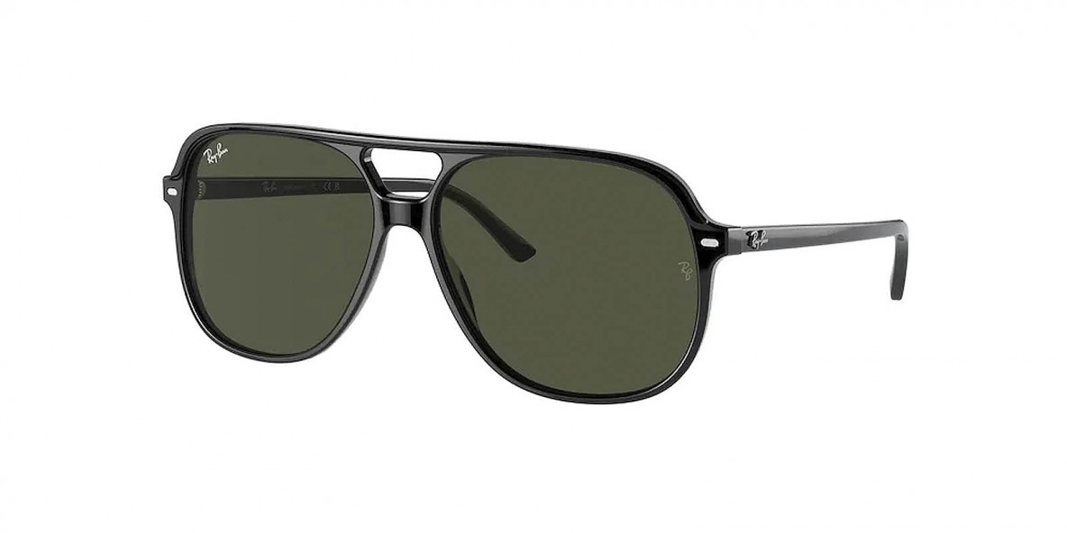 Ray Ban RB2198 901/31عینک آفتابی ریبن 2198 مربعی 31 میلی متری عدسی سبز و فریم بیل مشکی| عینک نور