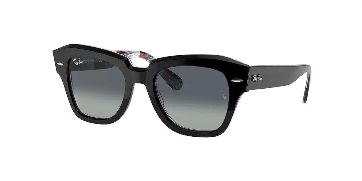 RayBan RB2186 13183A 49عینک آفتابی ریبن 2186 ویفرر 49 میلی متری و فریم نایلونی مشکی| عینک نور