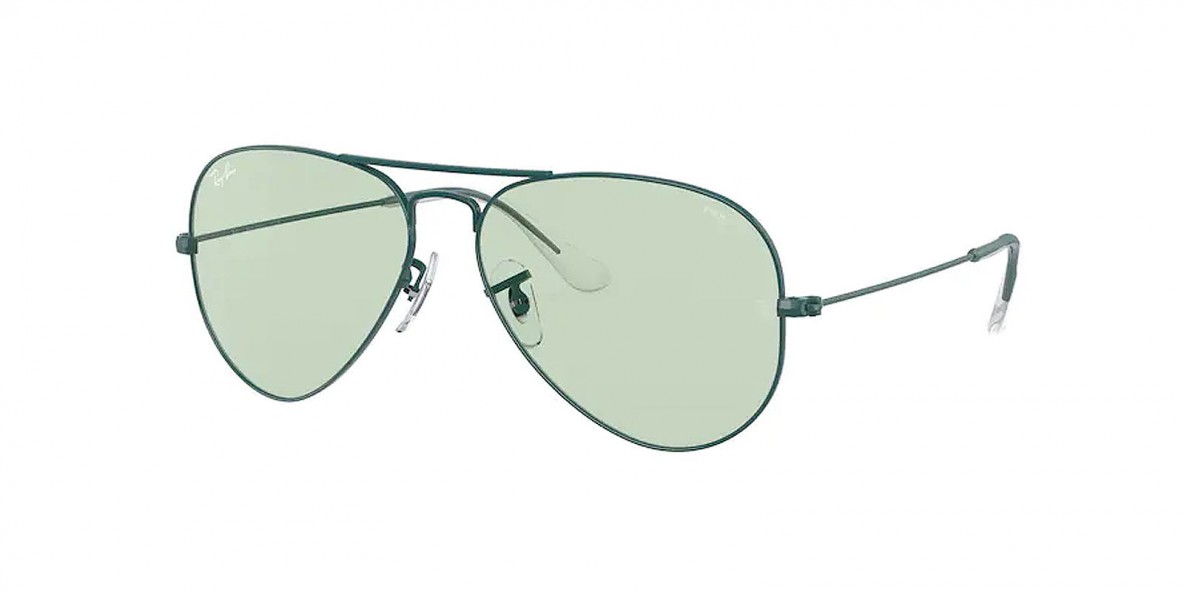 Ray Ban Sunglass RB3025 9225T1 62عینک آفتابی ریبن 3025 خلبانی 62 میلی متری و فریم فلزی سبز| عینک نور