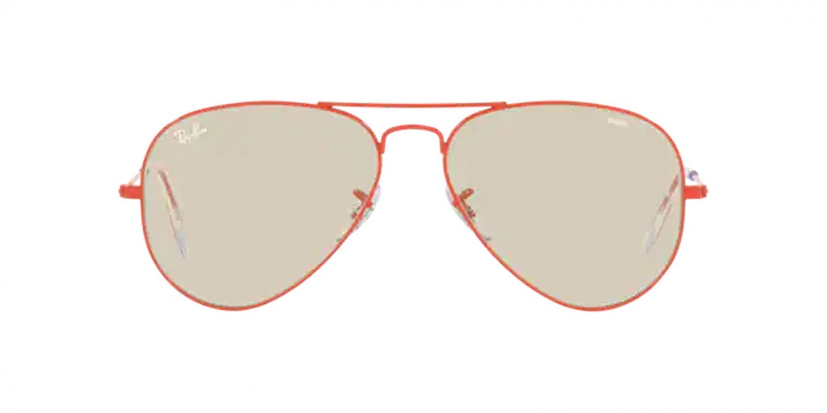 Ray Ban RB3025 9221T2 58عینک آفتابی ریبن 3025 خلبانی 58 میلی متری عدسی قهوه ای دودی و فریم فلزی قرمز| عینک نور