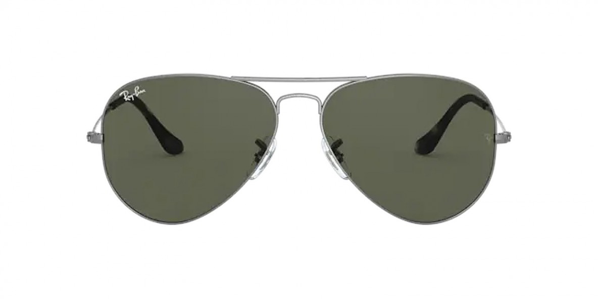 Ray Ban RB3025 919031 58عینک آفتابی ریبن 3025 خلبانی 58 میلی متری عدسی سبز و فریم فلزی نوک مدادی| عینک نور