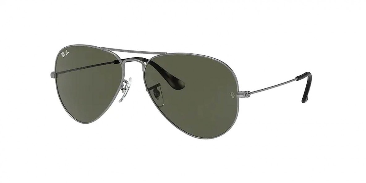 Ray Ban RB3025 919031 58عینک آفتابی ریبن 3025 خلبانی 58 میلی متری عدسی سبز و فریم فلزی نوک مدادی| عینک نور