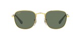 Ray Ban RJ9557S 286/71 46عینک آفتابی ریبن 9557 مربعی 46 میلی متری عدسی سبز و فریم فلزی طلایی| عینک نور