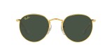 Ray Ban RJ9547S 286/71 44عینک آفتابی ریبن 9547 گرد 44 میلی متری عدسی سبز و فریم فلزی طلایی| عینک نور