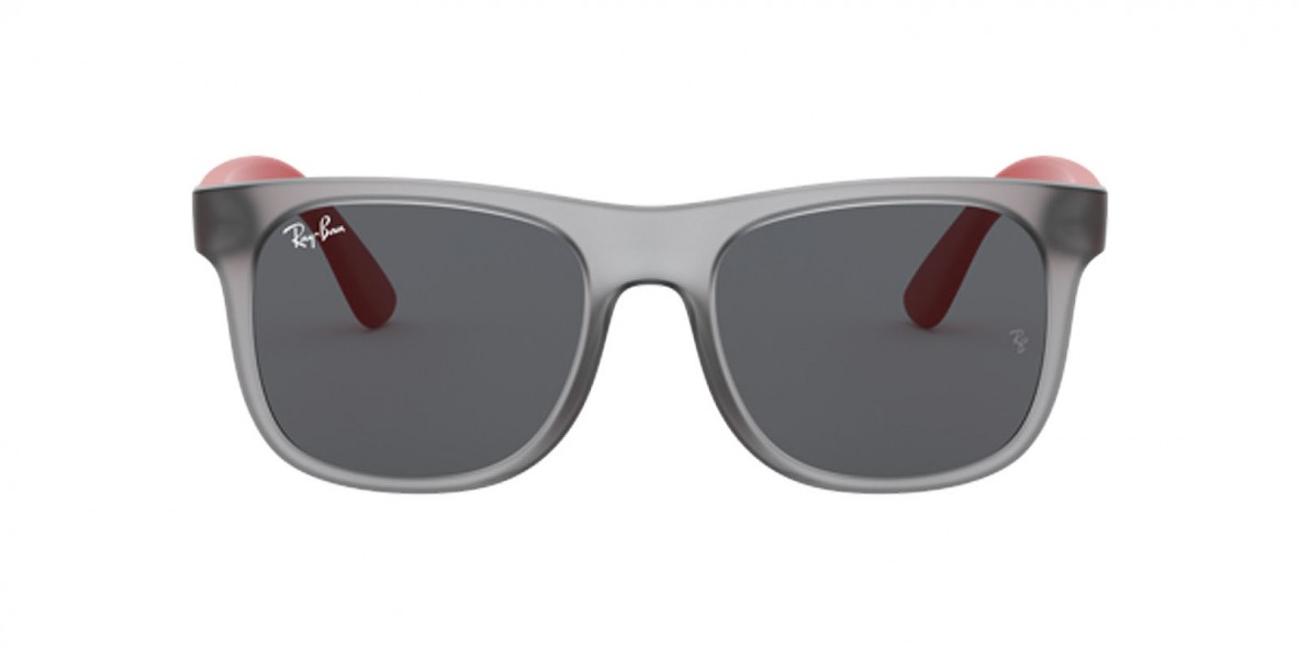 Ray Ban RJ9069S 705987 48عینک آفتابی ریبن 9069 مربعی 48 میلی متری عدسی دودی و فریم نایلونی خاکستری| عینک نور