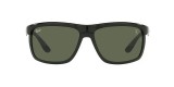 Ray Ban RB4363M F65071 61عینک آفتابی ریبن 4363 مستطیلی 61 میلی متری عدسی سبز و فریم فراری مشکی| عینک نور