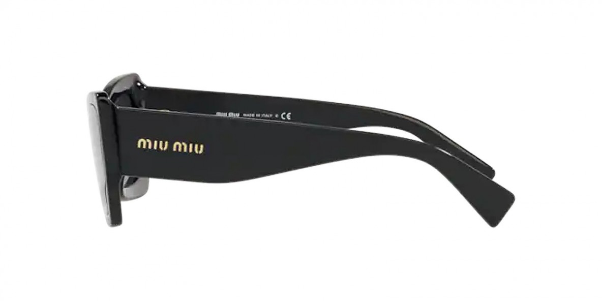 MiuMiu MU07XS 03I5S0 60 عینک آفتابی میومیو 07 گربه ای 60 میلی متری عدسی دودی و فریم نایلونی مشکی| عینک نور