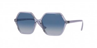 Vogue VO5361S 27974L 55 عینک آفتابی وگ 5361 چدضلعی 55 میلی متری عدسی آبی دودی و فریم نایلونی آبی| عینک نور