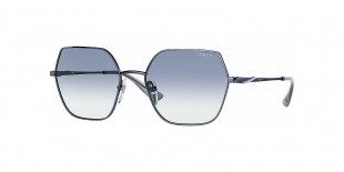 Vogue VO4207S 515019 54 عینک آفتابی وگ 4207 چندضلعی 54 میلی متری عدسی آبی و فریم فلزی بنفش| عینک نور