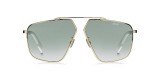 Dior STREET1 J5G/9K 63 عینک آفتابی دیور5 خلبانی 63 میلی متری عدسی سبز و فریم فلزی طلایی| عینک نور