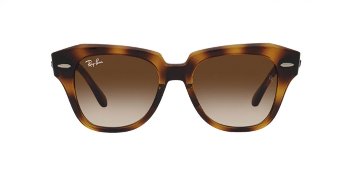 RayBan RB9186S 152/13 46عینک آفتابی ریبن 9186 مربعی 46 میلی متری عدسی قهوه ای و فریم نایلونی هاوانا| عینک نور