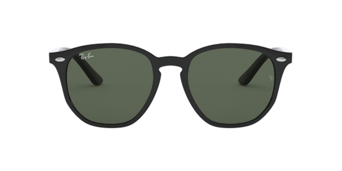 RayBan RB9070S 100/71 46عینک آفتابی ریبن 9070 گرد 46 میلی متری عدسی سبز و فریم نایلونی مشکی| عینک نور