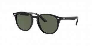 RayBan RB9070S 100/71 46عینک آفتابی ریبن 9070 گرد 46 میلی متری عدسی سبز و فریم نایلونی مشکی| عینک نور