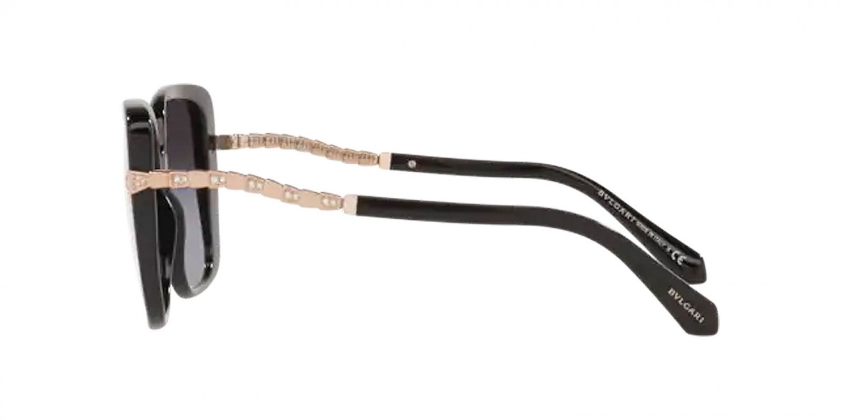 Bvlgari Sunglass BV8237B 501/8G 55عینک آفتابی بولگاری 8237 مربعی 55 میلی متری عدسی دودی و فریم نایلونی مشکی| عینک نور