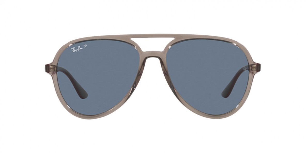 RayBan RB4376 65722V 57عینک آفتابی ریبن 4376 خلبانی 57 میلی متری عدسی آبی و فریم نایلونی نوک مدادی| عینک نور