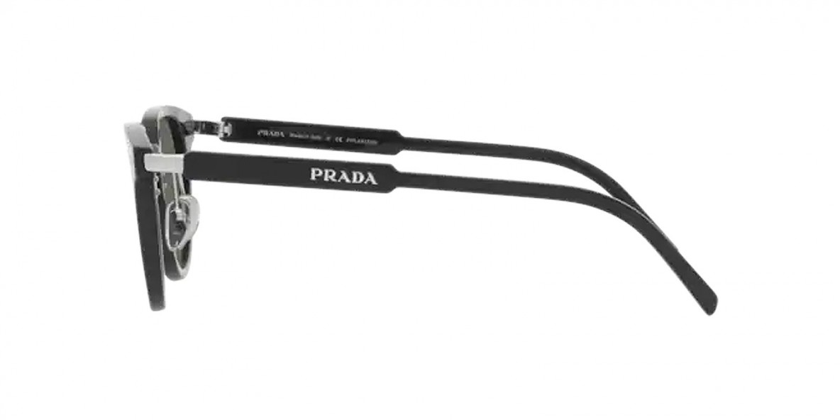 Prada Sunglass PR17YS 1AB03R 49عینک آفتابی پرادا 17 گرد 49 میلی متری عدسی سبز و فریم نایلونی مشکی| عینک نور