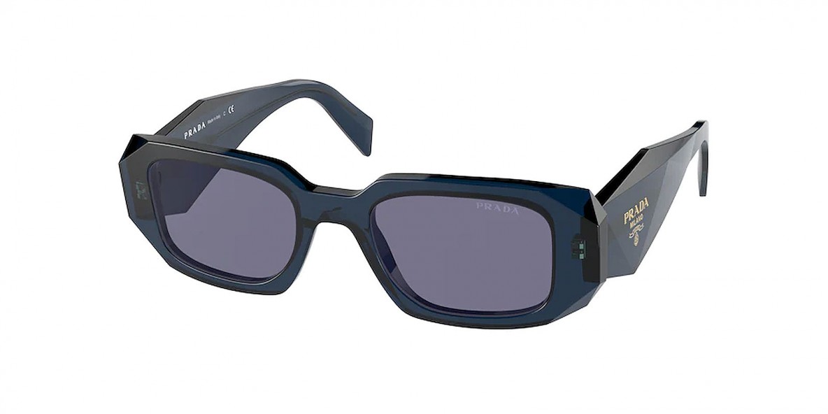 Prada Sunglass PR17WS 08Q420 49عینک آفتابی پرادا 17 مستطیلی 49 میلی متری عدسی آبی و فریم نایلونی آبی| عینک نور