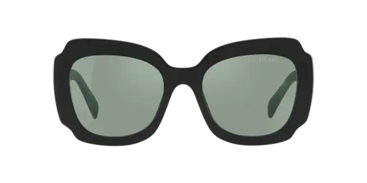 Prada Sunglass PR16YS 1AB08Q 52عینک آفتابی پرادا 16 پروانه ای 52 میلی متری عدسی سبز آبی و فریم نایلونی مشکی| عینک نور