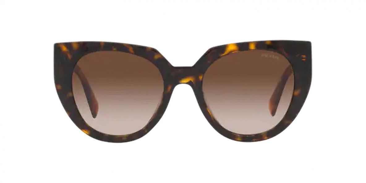 Prada Sunglass PR14WS 2AU6S1 52عینک آفتابی پرادا 14 گربه ای 52 میلی متری عدسی قهوه ای و فریم هاوانا نایلونی| عینک نور