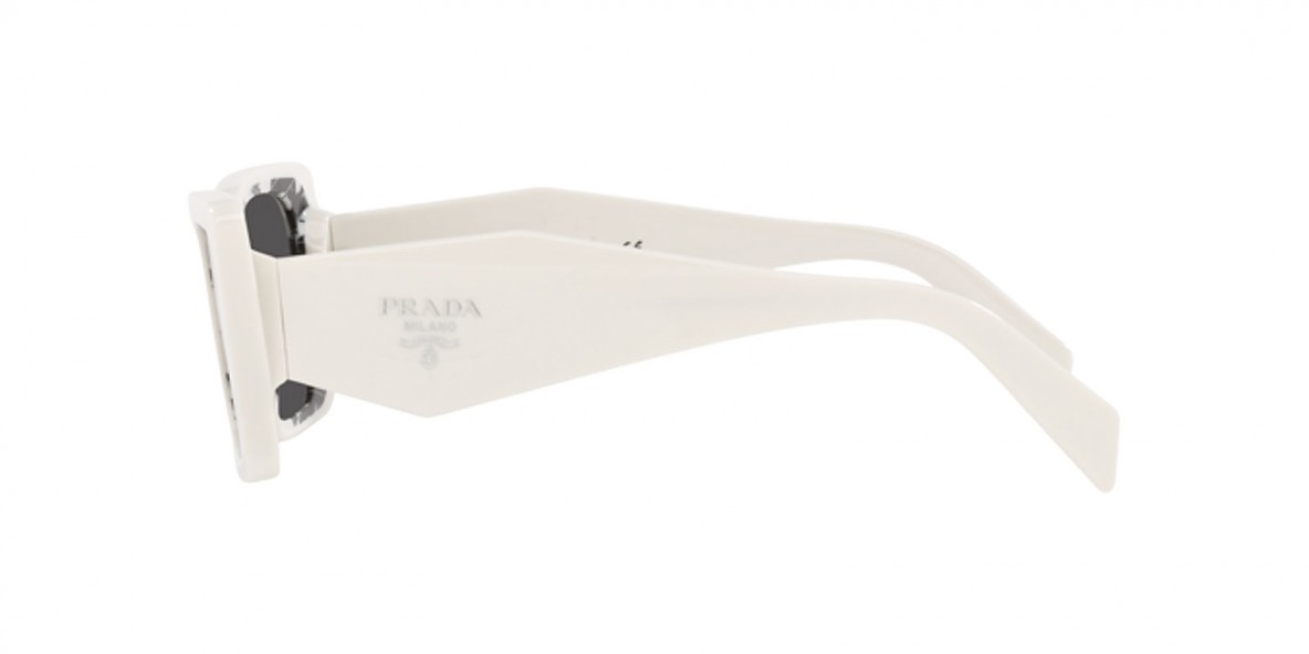 Prada Sunglass PR08YS 02V5S0 51عینک آفتابی پرادا 08 پروانه ای 51 میلی متری عدسی دودی و فریم نایلونی سفید| عینک نور