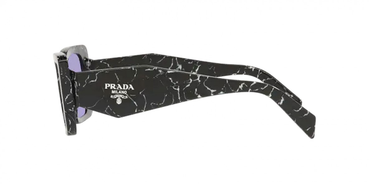 Prada Sunglass PR08YS 03V01O 51عینک آفتابی پرادا 08 پروانه ای 51 میلی متری عدسی بنفش و فریم نایلونی مشکی| عینک نور