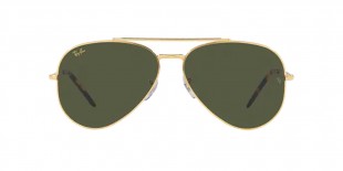 RayBan Sunglass RB3625 919631 58عینک آفتابی ریبن 3625 خلبانی 508 میلی متری عدسی سبز و فریم فلزی طلایی| عینک نور