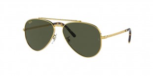 RayBan Sunglass RB3625 919631 58عینک آفتابی ریبن 3625 خلبانی 508 میلی متری عدسی سبز و فریم فلزی طلایی| عینک نور