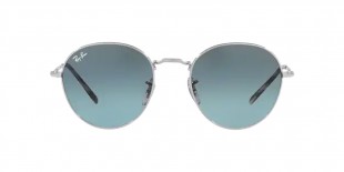 RayBan Sunglass RB3582 003/3M 51عینک آفتابی ریبن 3582 گرد 51 میلی متری عدسی آبی دودی و فریم دیوید نقره ای| عینک نور