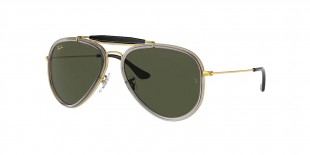 RayBan Sunglass RB3428 923931 58عینک آفتابی ریبن 3428 خلبانی 508 میلی متری عدسی سبز و فریم اسپریت طلایی| عینک نور