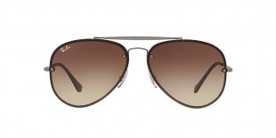 Ray-Ban Sunglass 3584N 000413 58 عینک آفتابی ریبن مدل 3584 خلبانی مناسب خانم ها و آقایان با عدسی قهوه ای سایه روشن