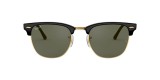 RayBan Sunglass RB3016F 901/58 55عینک آفتابی ریبن 3016 کلاب مستر 55 میلی متری عدسی سبز و فریم نایلونی فلزی مشکی طلایی| عینک نور