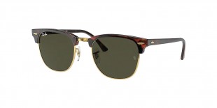 RayBan Sunglass RB3016 W0366 51عینک آفتابی ریبن 3016 کلاب مستر 51 میلی متری عدسی سبز و فریم نایلونی هاوانا| عینک نور