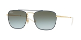 Ray-Ban Sunglass 3588S 9062I7 55 عینک آفتابی ریبن مدل 3588 مربعی مناسب آقایان با عدسی سبز آبی سایه روشن