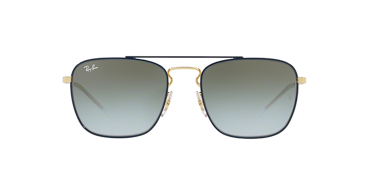 Ray-Ban Sunglass 3588S 9062I7 55 عینک آفتابی ریبن مدل 3588 مربعی مناسب آقایان با عدسی سبز آبی سایه روشن