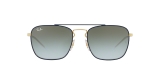 Ray-Ban Sunglass 3588S 9062I7 55 عینک آفتابی ریبن مدل 3588 مربعی مناسب آقایان با عدسی سبز آبی سایه روشن