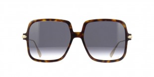 Dior DIORLINK1 086/9O 58 عینک آفتابی دیور 086 مربعی 58 میلی متری عدسی دودی و فریم کائوچو هاوانا| عینک نور
